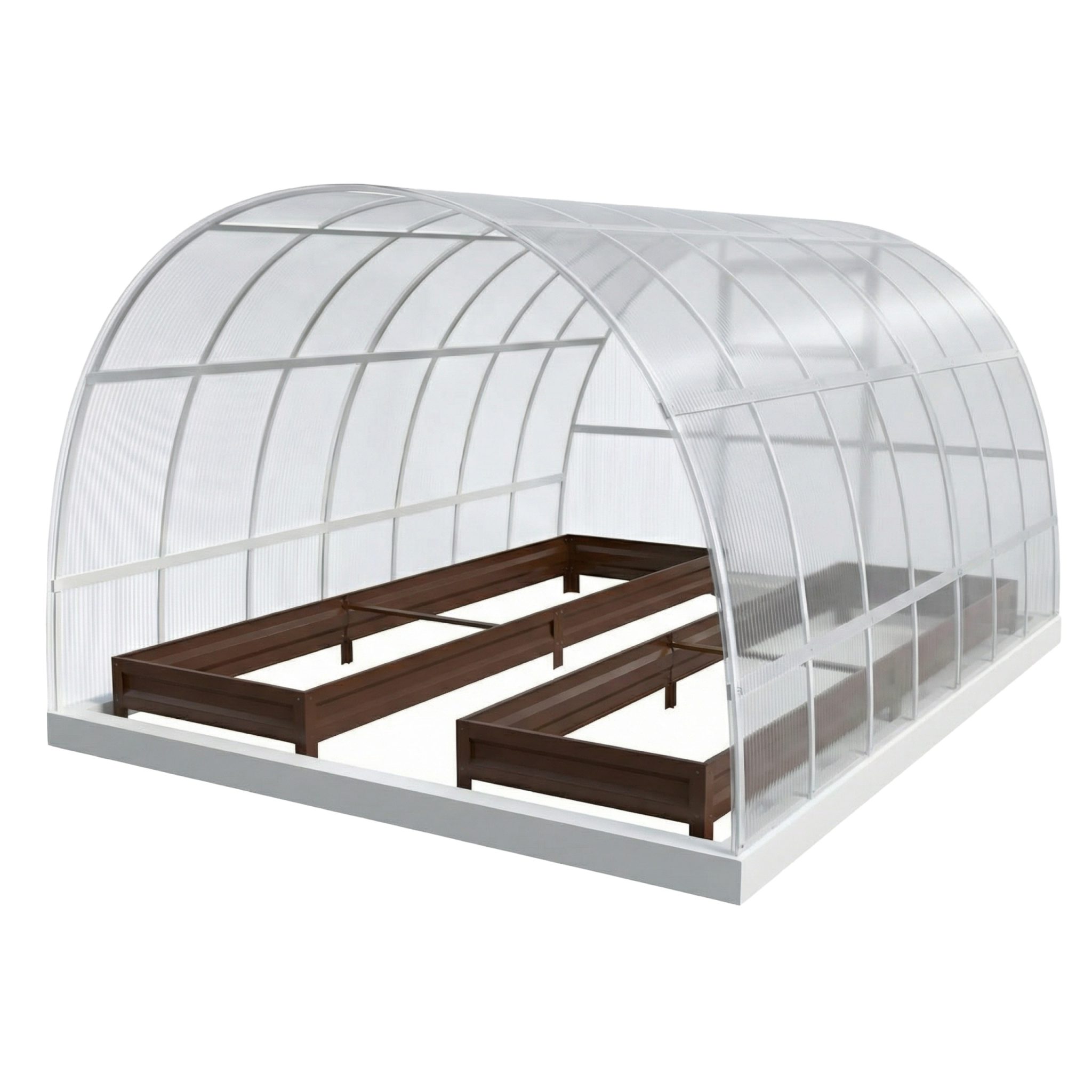 Грядки в теплице коричневый