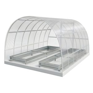 Грядки в теплице серебряный